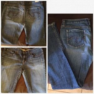 Faded Denim Skinny Jeans