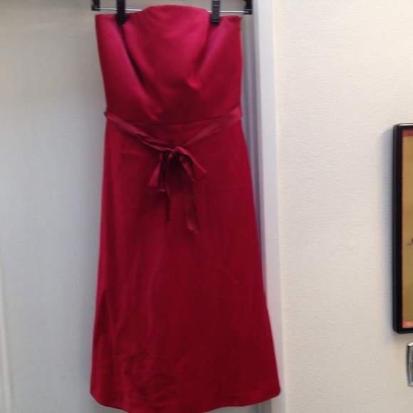 Red Strapless Dress