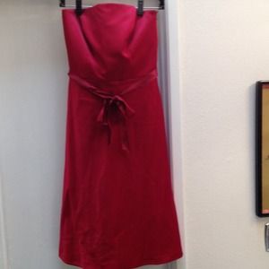 Red Strapless Dress