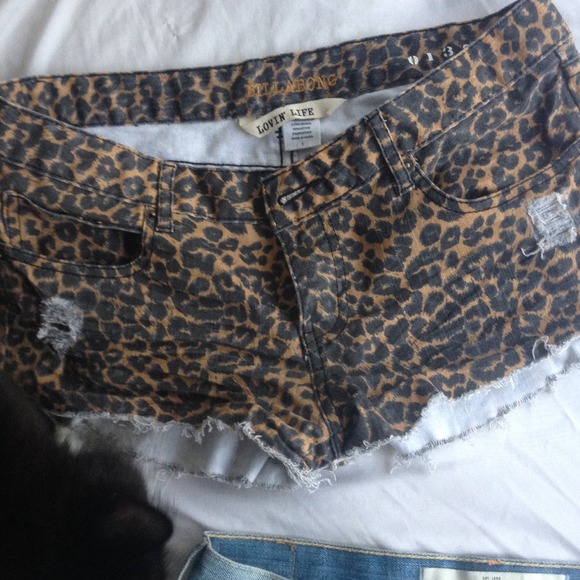 Cheetah print shorts!
