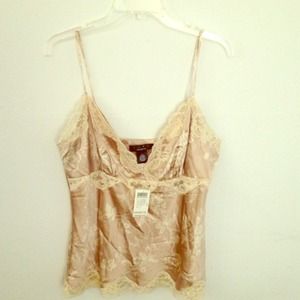 Camisole with lace trim, size Large, NWT