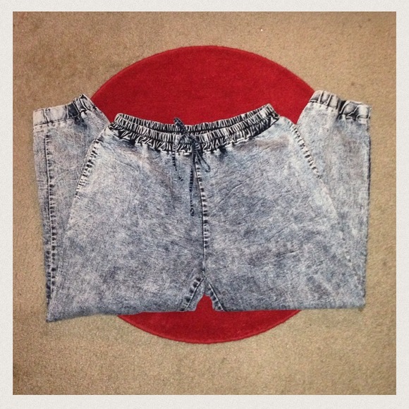 DENIM JOGGERS - Picture 3 of 3