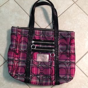 🚫SOLD🚫 Coach poppy pink tote bag