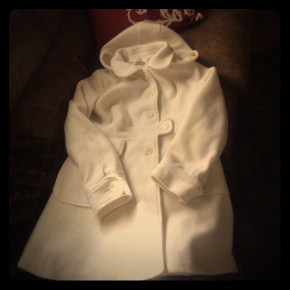 White Plush Juniors Jackets size small