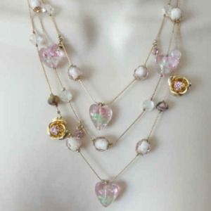 Betsey Johnson 3 layer necklace