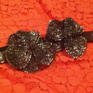 Grey Flower Detailed Belt