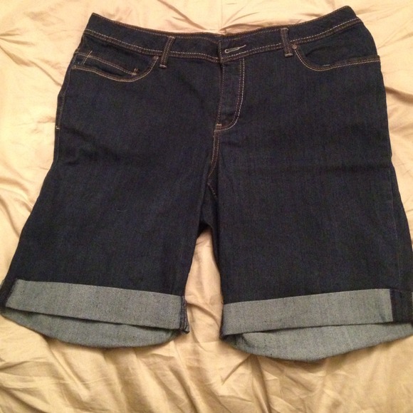 Denim Bermuda shorts