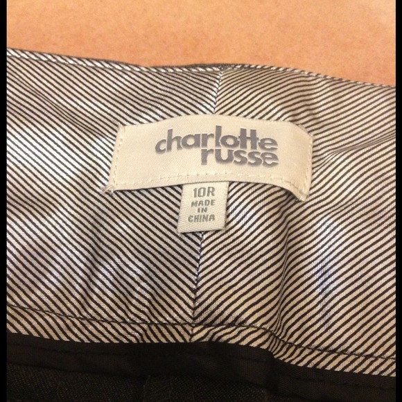 Charlotte Russe Dress Pants-charcoal - Picture 3 of 3