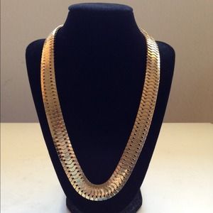 Gold Chain Link Simple Necklace