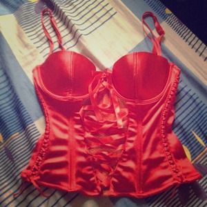 💔SOLD💔H&M Sexy Red Bustier