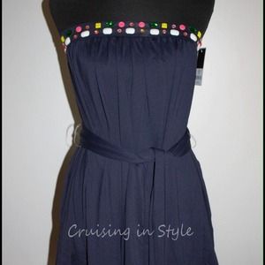 Juicy Couture NEW Dress Jeweled Regal Navy XS