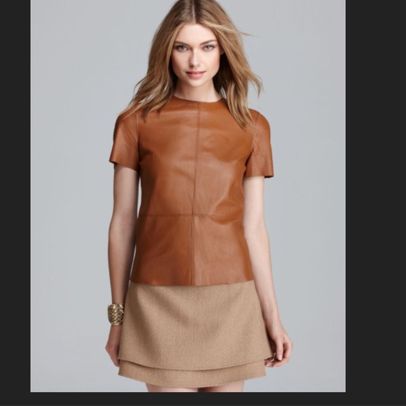 ππHOST PICK *Reduced** leather Rachel Zoe top - Picture 3 of 3