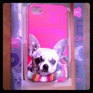 Fuzzy Nation Pink Chihuahua iPhone 4/4s Case