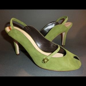 Kate Spade green holiday shoes