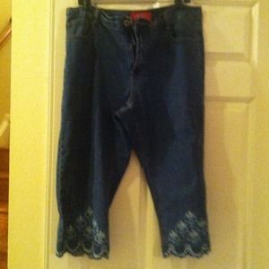 Blue Jean Capris