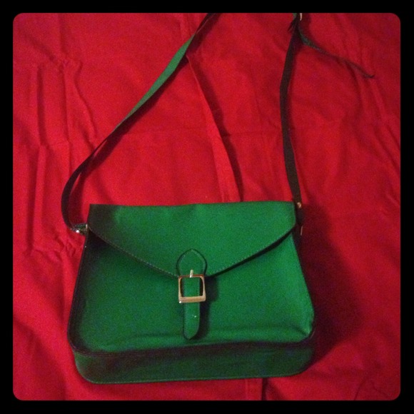 Green cross body bag