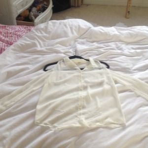 White silk shirt
