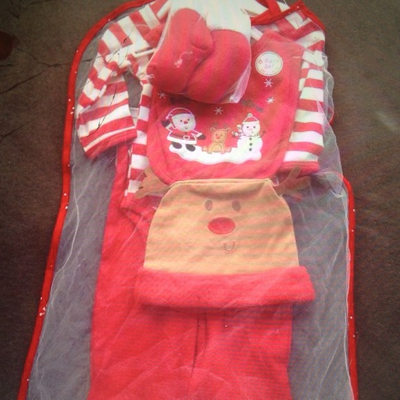 New Baby's first Christmas outfit set