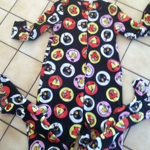 Angry bird feety pjs
