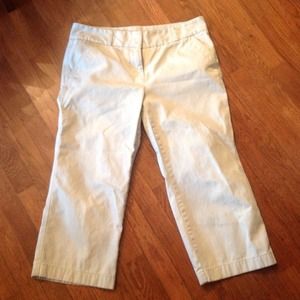 Khaki capris by J Crew