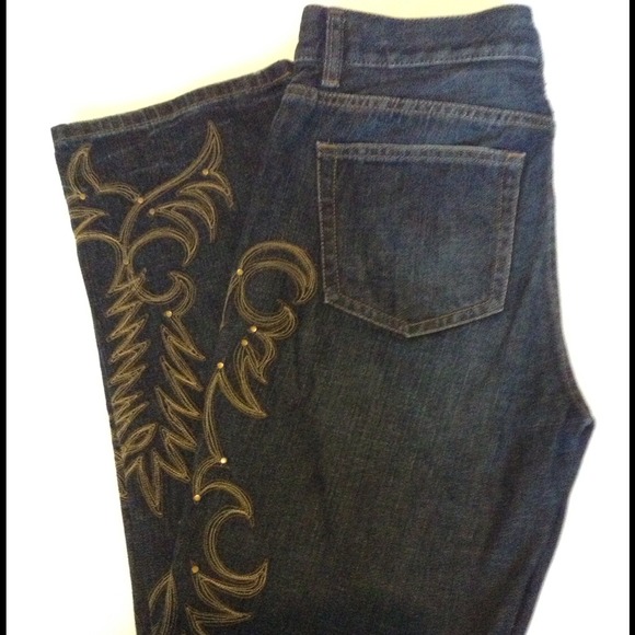 🔴Ralph Lauren Embroidered jeans 4x30"