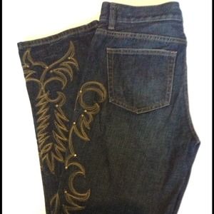 🔴Ralph Lauren Embroidered jeans 4x30"