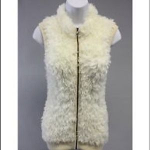 SOLD in bundle BCBG MAX AZRIA Faux fur vest