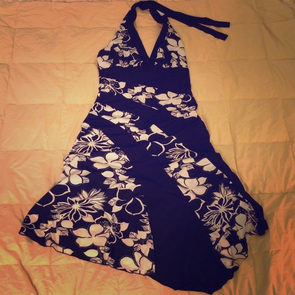 REDUCED! Sexy black white floral dress