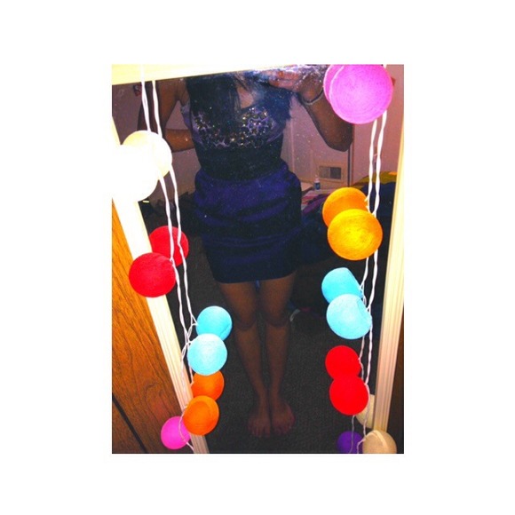 Strapless purple dress with pockets - Picture 4 of 4