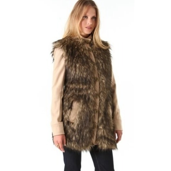 🔴sold🔴Rachel Zoe Marianna Faux Fur Coat - Picture 2 of 4