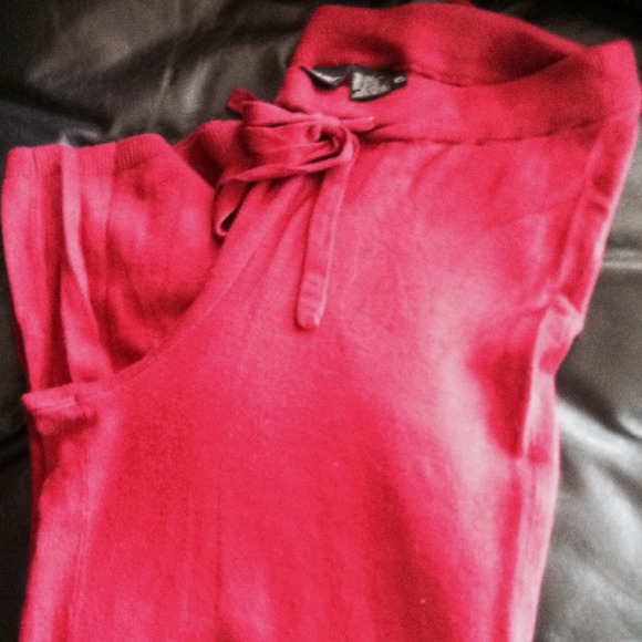 Burgundy Silk and Cashmere pants