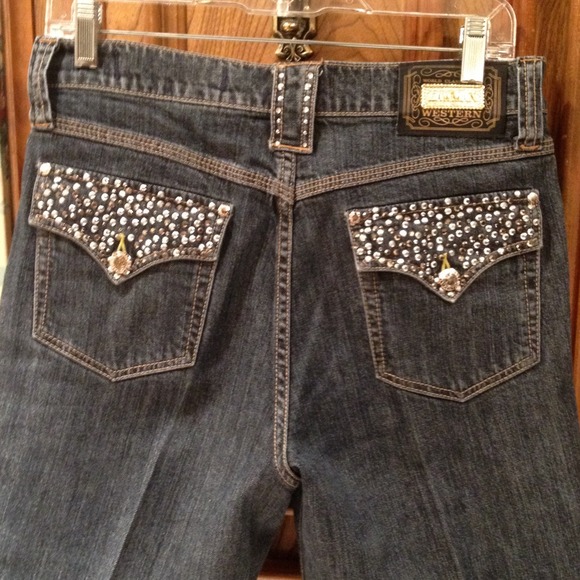 Bling Western Jeans - Picture 1 of 4