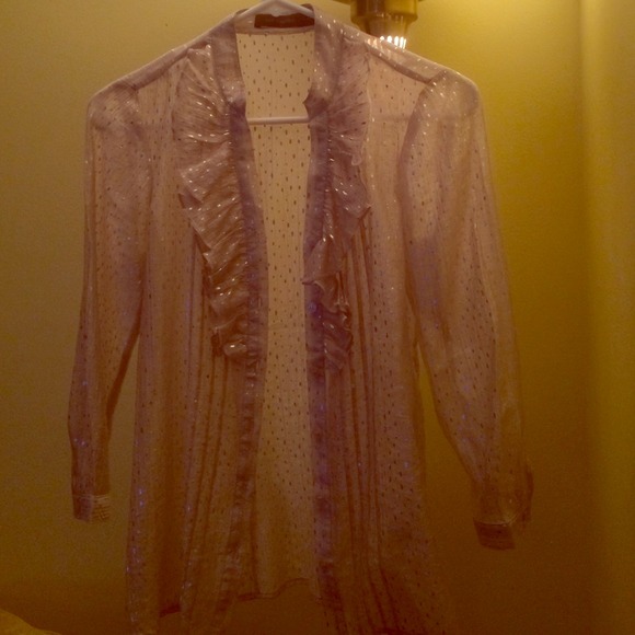 The Limited Silver Sparkle Shirt