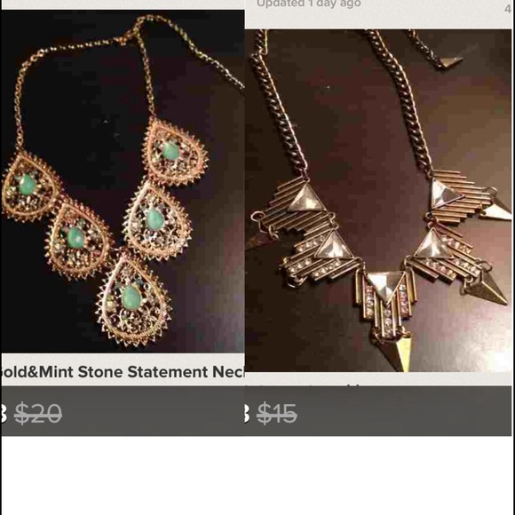 🚫SOLD🚫2 Statement Necklace Bundle