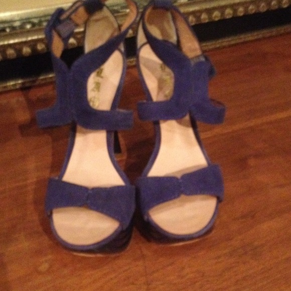 Lamb Purple suede shoes 8 - Picture 2 of 4