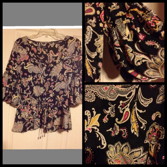 Romantic, feminine flowy top.