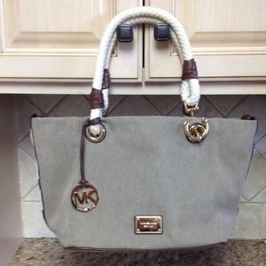 Authenic Michael Kors canvas purse