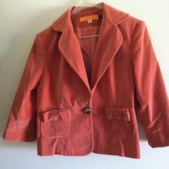 Cynthia Steffe Jacket Rust color with bow.  SOLD