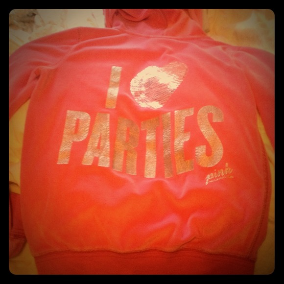 Victoria secret fuzzy sweat jacket