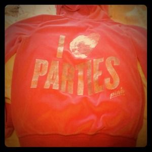 Victoria secret fuzzy sweat jacket
