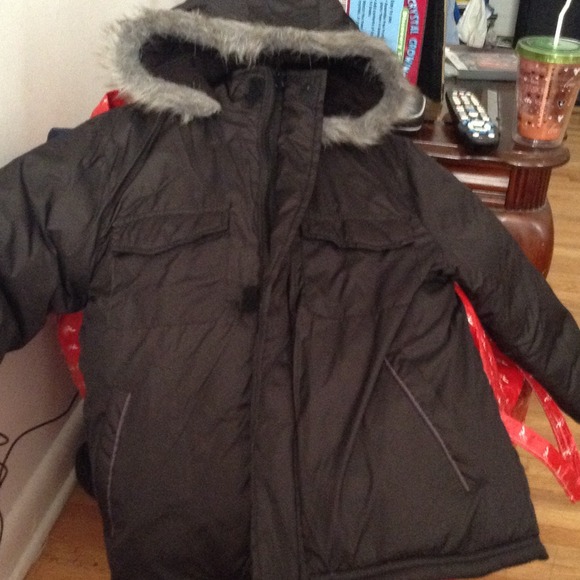 Black winter coat for boys clearance