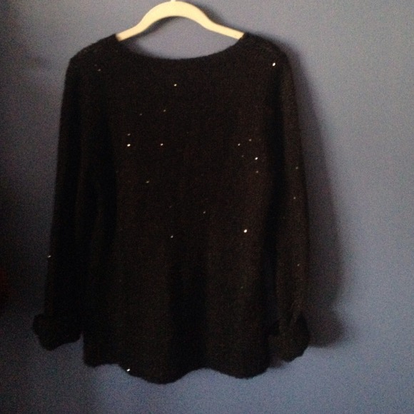 Black sequin sweater - Picture 2 of 2