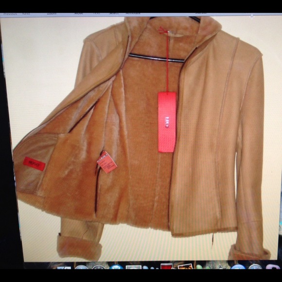 Authentic Hugo Boss Lambskin Shearling Jacket