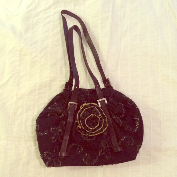 Esprit dark denim flower bag