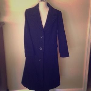 Black wool coat