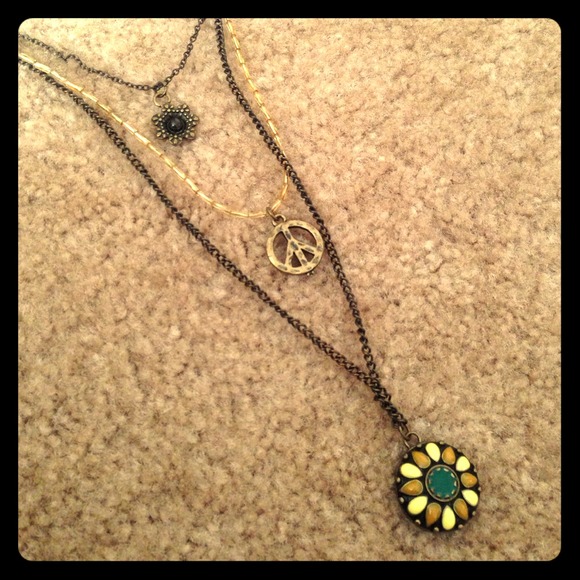 Boho 3-tiered necklace - Picture 1 of 4