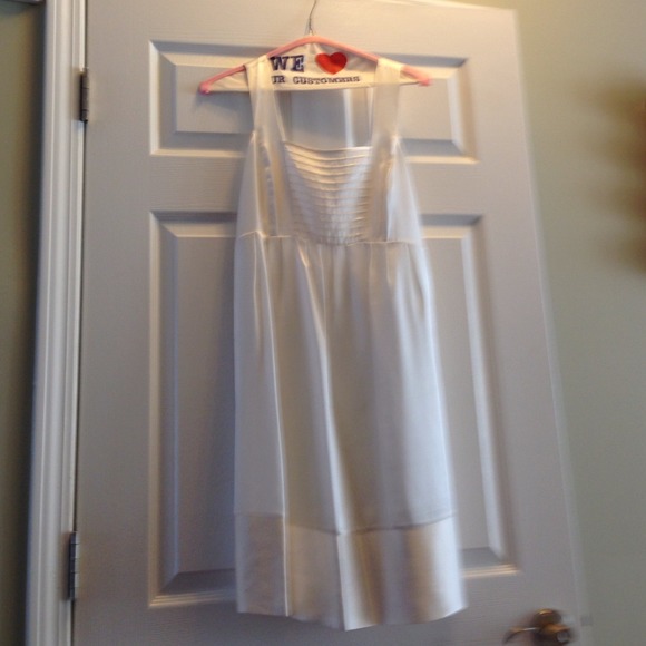 White satiny dress