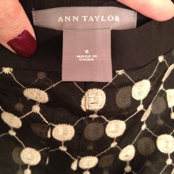 Beautiful Ann Taylor Silk Organza Polka Dot Skirt - Picture 3 of 4