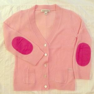 Banana republic pink 3/4 sleeve with patches