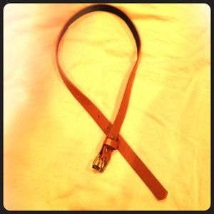 Camel Brown Skinny Belt